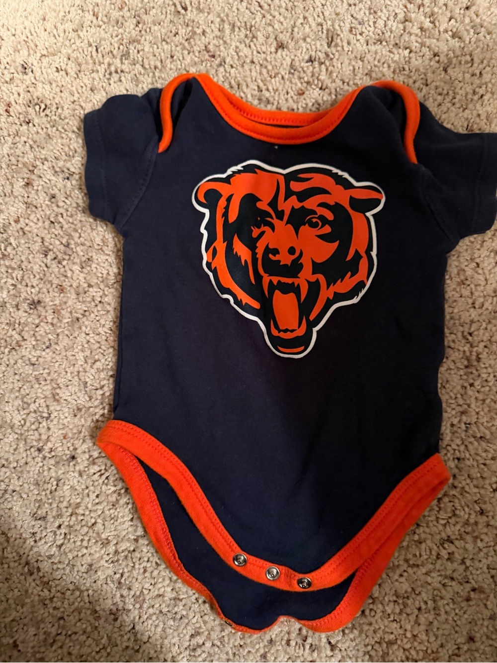 Chicago Bears Navy and Orange Infant Bodysuit